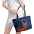 Cook Islands ANZAC Day Leather Tote Bag Soldier Paying Respect We Shall Remember Them LT03 - Polynesian Pride