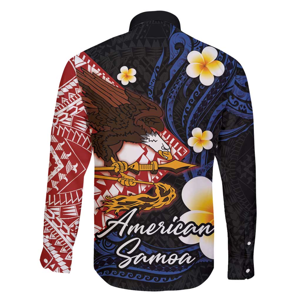 American Samoa Flag Day Family Matching Puletasi and Hawaiian Shirt Polynesian Tatau Art and Plumeria