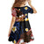 American Samoa Flag Day Family Matching Summer Maxi Dress and Hawaiian Shirt Polynesian Tatau Art and Plumeria
