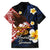 American Samoa Flag Day Family Matching Summer Maxi Dress and Hawaiian Shirt Polynesian Tatau Art and Plumeria