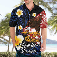 American Samoa Flag Day Hawaiian Shirt Polynesian Tatau Art and Plumeria