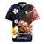 American Samoa Flag Day Rugby Jersey Polynesian Tatau Art and Plumeria