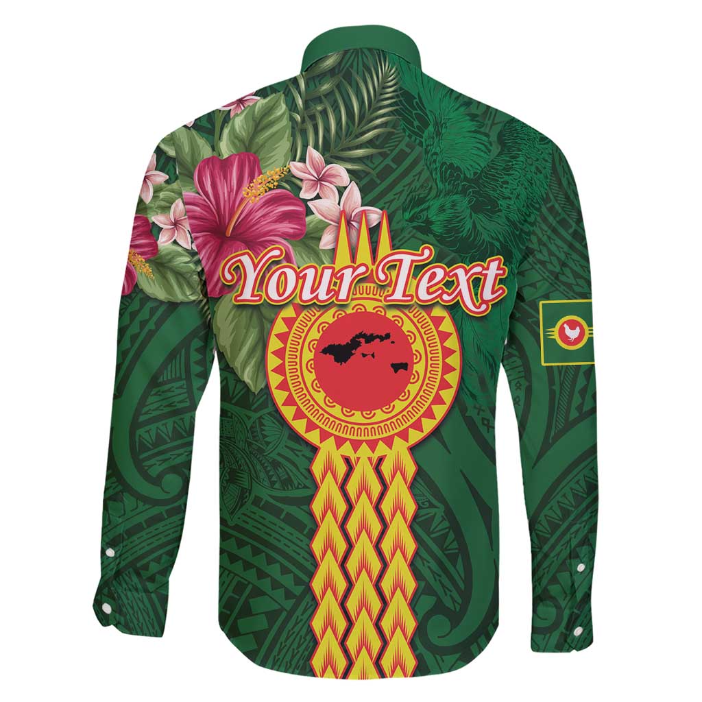 Personalised Manuʻa Islands Family Matching Short Sleeve Bodycon Dress and Hawaiian Shirt Polynesian Style with Rooster Tattoo and Tropical Plants LT03 - Polynesian Pride