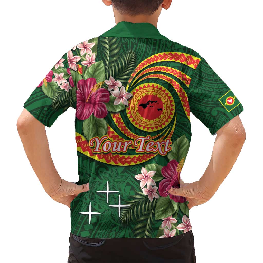 Personalised Manuʻa Islands Family Matching Short Sleeve Bodycon Dress and Hawaiian Shirt Polynesian Art Tattoo Style and Tropical Plants LT03 - Polynesian Pride