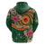 Manuʻa Islands Hoodie Polynesian Art Tattoo Style and Tropical Plants