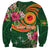 Manuʻa Islands Sweatshirt Polynesian Art Tattoo Style and Tropical Plants