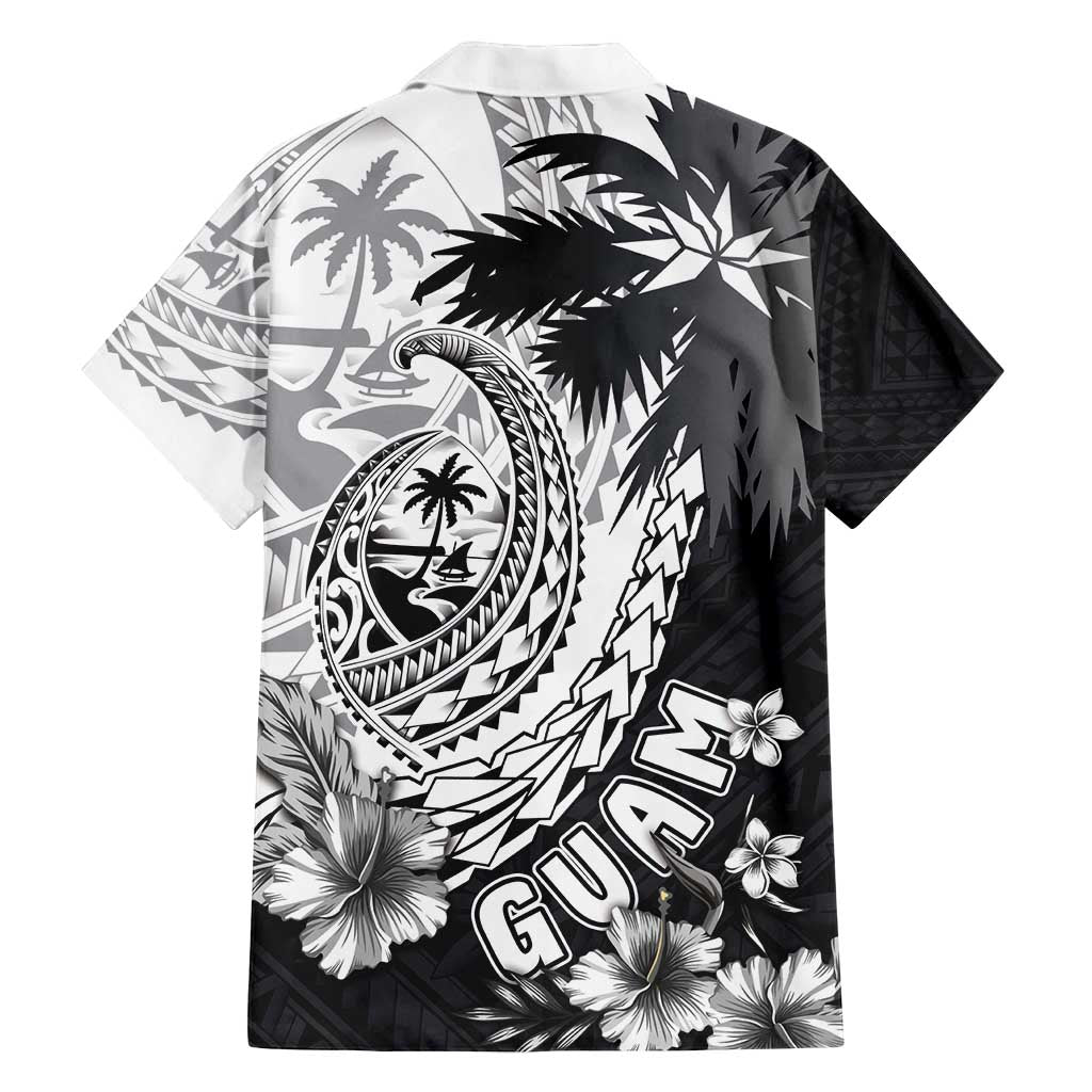 Hafa Adai Guam Family Matching Long Sleeve Bodycon Dress and Hawaiian Shirt Polynesian Palm Tree Tattoo Hibiscus and Plumeria Art