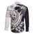 Hafa Adai Guam Family Matching Long Sleeve Bodycon Dress and Hawaiian Shirt Polynesian Palm Tree Tattoo Hibiscus and Plumeria Art