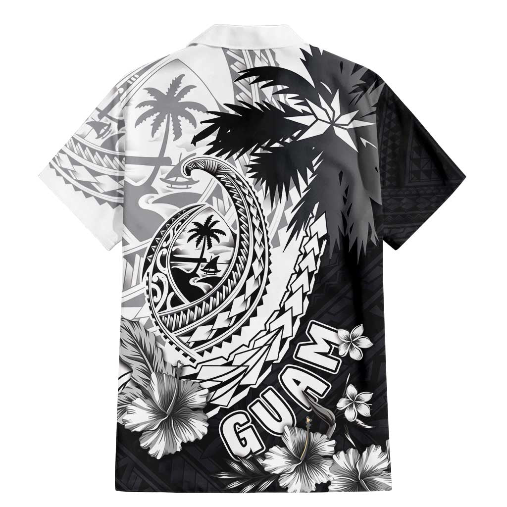 Hafa Adai Guam Family Matching Mermaid Dress and Hawaiian Shirt Polynesian Palm Tree Tattoo Hibiscus and Plumeria Art