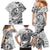 Guam-Land of the Chamorro Family Matching Mermaid Dress and Hawaiian Shirt Polynesian Tattoo Style Hibiscus and Plumeria Art