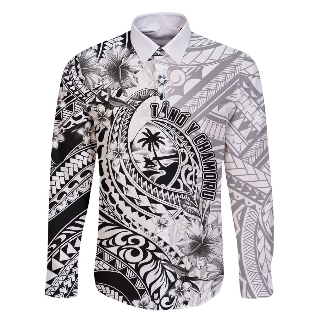 Guam-Land of the Chamorro Family Matching Mermaid Dress and Hawaiian Shirt Polynesian Tattoo Style Hibiscus and Plumeria Art