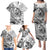 Guam-Land of the Chamorro Family Matching Puletasi and Hawaiian Shirt Polynesian Tattoo Style Hibiscus and Plumeria Art