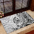 Guam-Land of the Chamorro Rubber Doormat Polynesian Tattoo Style Hibiscus and Plumeria Art