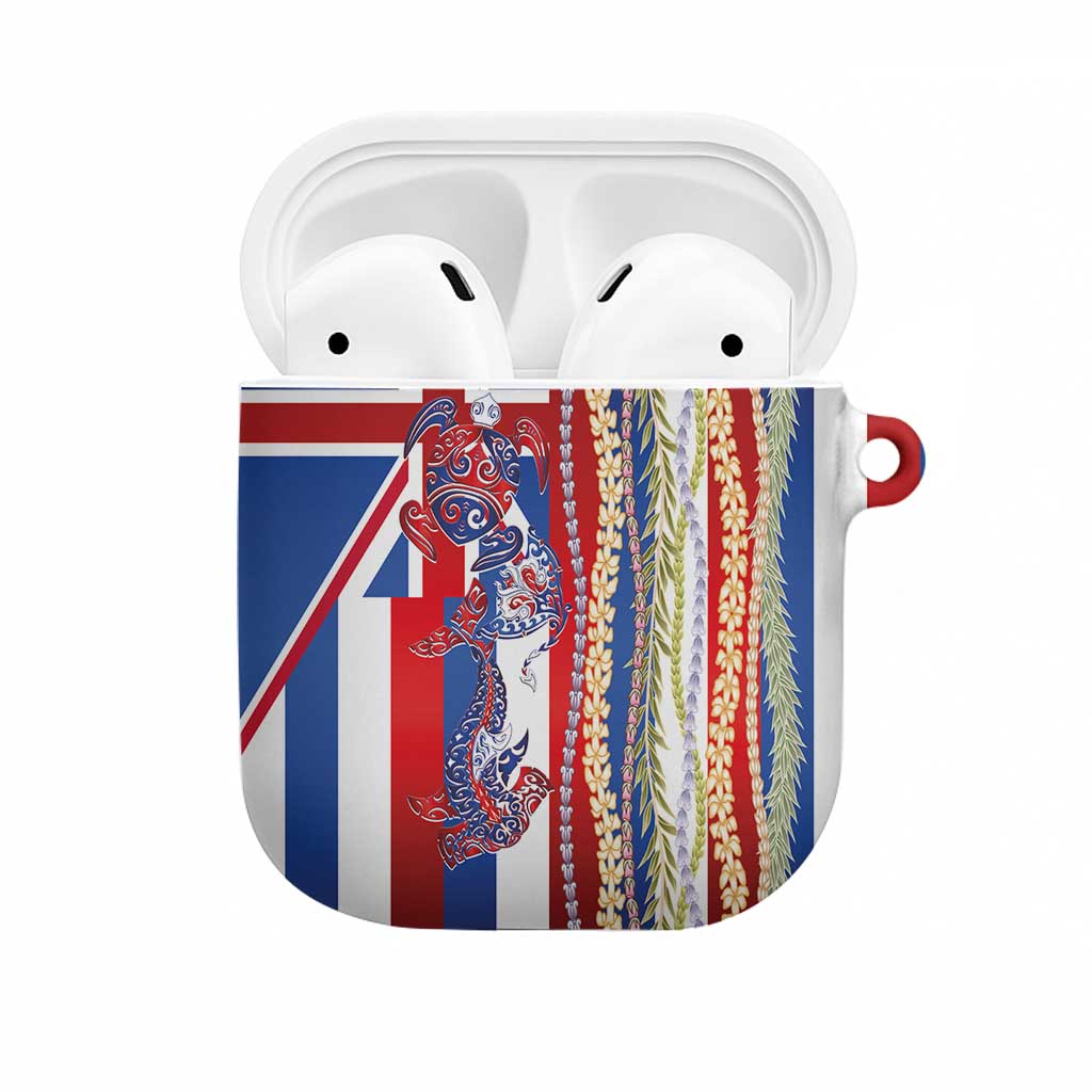 Hawaiian Sea Animals AirPods Case with Lei and Flag Style