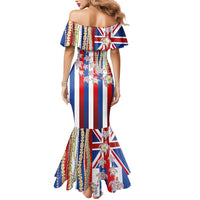 Hawaiian Polynesian Tribal Turtles Mermaid Dress with Lei and Flag Style LT03 - Polynesian Pride