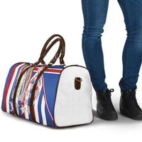 Hawaiian Polynesian Tribal Turtles Travel Bag with Lei and Flag Style