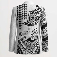 Hawaiian Tribal Manta Ray Blazer Kakau Tattoo and Polynesian Art Motif Pattern LT03 - Polynesian Pride
