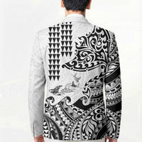 Hawaiian Tribal Manta Ray Blazer Kakau Tattoo and Polynesian Art Motif Pattern LT03 - Polynesian Pride