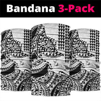 Hawaiian Tribal Manta Ray Neck Gaiter Kakau Tattoo and Polynesian Art Motif Pattern LT03 package One Size: 25*50cm Multicolor - Polynesian Pride
