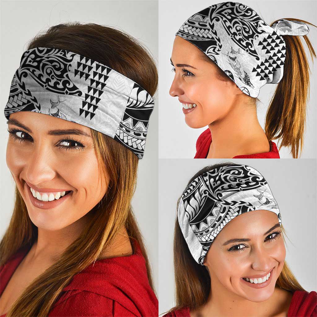 Hawaiian Tribal Manta Ray Neck Gaiter Kakau Tattoo and Polynesian Art Motif Pattern LT03 - Polynesian Pride