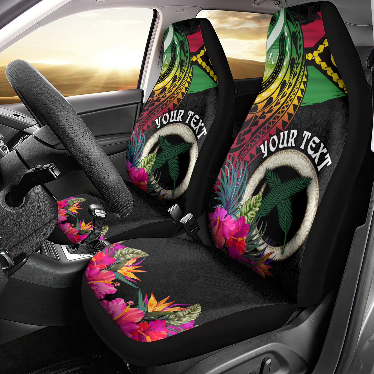 Vanuatu 44th Anniversary Car Seat Cover Boars Tusk Tugeta Yumi Selebretem Indipendens Dei