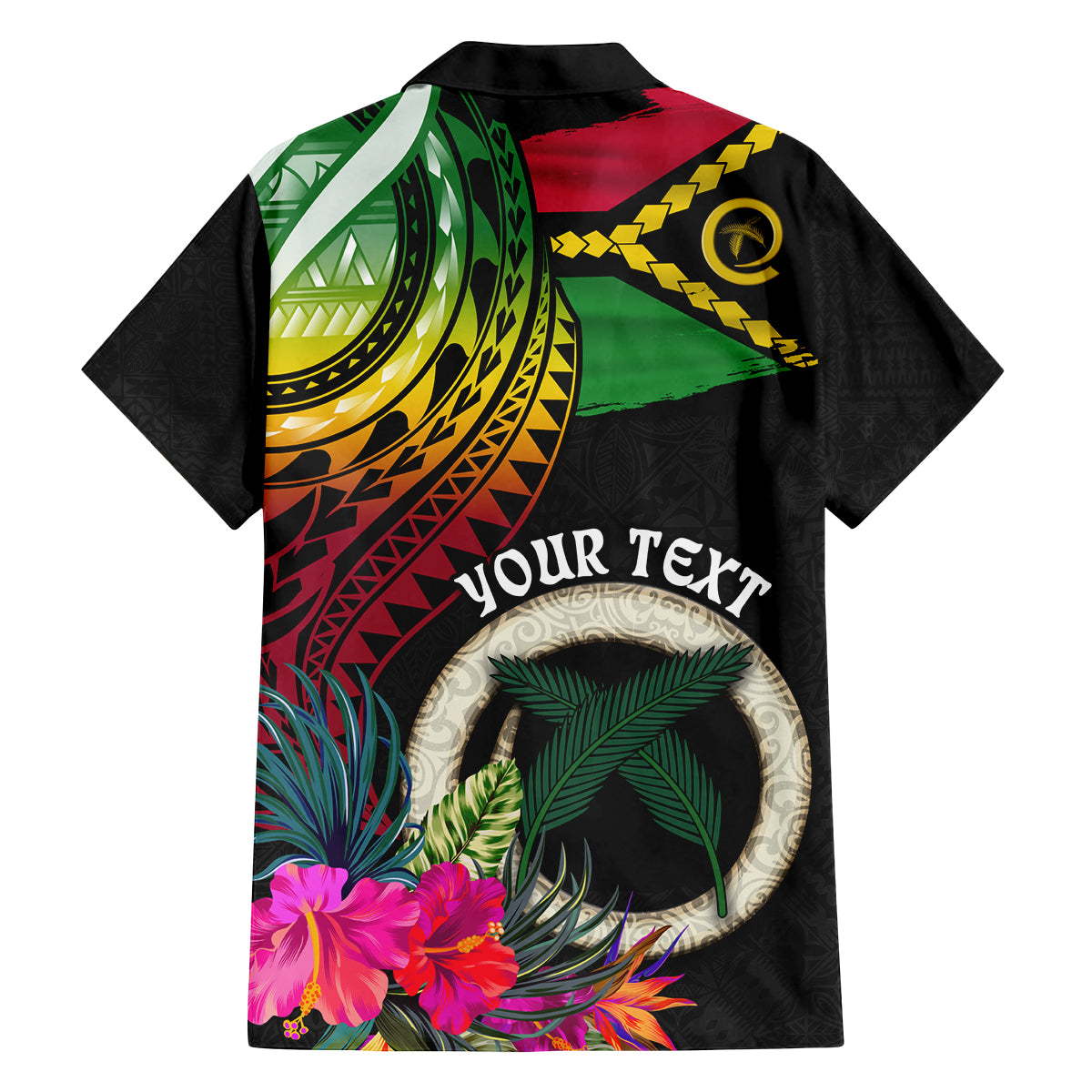 Personalised Vanuatu 44th Anniversary Family Matching Puletasi and Hawaiian Shirt Boars Tusk Tugeta Yumi Selebretem Indipendens Dei LT03 - Polynesian Pride