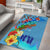 Fiji Day Area Rug Tagimoucia Flower and Melanesia Pattern