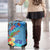 Fiji Day Luggage Cover Tagimoucia Flower and Melanesia Pattern