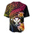 Polynesia Hawaii Turtle Day Baseball Jersey Hibiscus and Kanaka Maoli