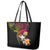 Polynesia Hawaii Turtle Day Leather Tote Bag Hibiscus and Kanaka Maoli