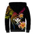 Polynesia Hawaii Turtle Day Sherpa Hoodie Hibiscus and Kanaka Maoli