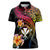 Polynesia Hawaii Turtle Day Women Polo Shirt Hibiscus and Kanaka Maoli