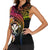 Polynesia Hawaii Turtle Day Women Sleeveless Polo Shirt Hibiscus and Kanaka Maoli