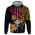 Polynesia Hawaii Turtle Day Zip Hoodie Hibiscus and Kanaka Maoli