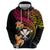 Polynesia Hawaii Turtle Day Zip Hoodie Hibiscus and Kanaka Maoli