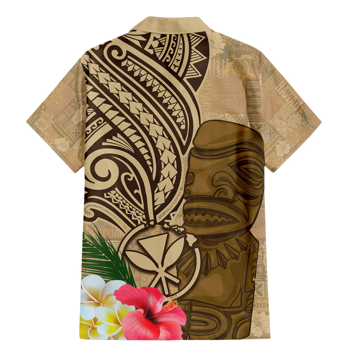 Hawaii Kanaloa Tiki Family Matching Mermaid Dress and Hawaiian Shirt Polynesian Tattoo and Tapa Pattern