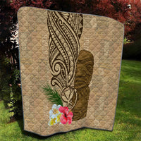 Hawaii Kanaloa Tiki Quilt Polynesian Tattoo and Tapa Pattern