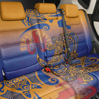 Hawaiki Nui Va'a Solo French Polynesia Back Car Seat Cover Sunset Color