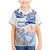 Hawaiki Nui Va'a Solo French Polynesia Family Matching Mermaid Dress and Hawaiian Shirt Blue Color