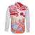 Hawaiki Nui Va'a Solo French Polynesia Family Matching Mermaid Dress and Hawaiian Shirt Red Color