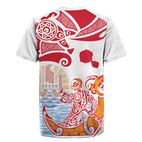 Hawaiki Nui Va'a Solo French Polynesia Rugby Jersey Red Color
