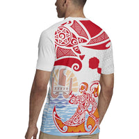 Hawaiki Nui Va'a Solo French Polynesia Rugby Jersey Red Color