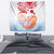 Hawaiki Nui Va'a Solo French Polynesia Tapestry Red Color