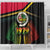 Vanuatu Constitution Day Shower Curtain Polynesian Tattoo and Pig Tusk Since 1979