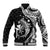 Aloha Hawaii Hammerhead Shark Baseball Jacket Black Kakau and Polynesian Tattoo LT03