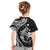 Aloha Hawaii Hammerhead Shark Kid T Shirt Black Kakau and Polynesian Tattoo LT03