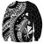 Aloha Hawaii Hammerhead Shark Sweatshirt Black Kakau and Polynesian Tattoo LT03