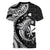 Aloha Hawaii Hammerhead Shark Women V-Neck T-Shirt Black Kakau and Polynesian Tattoo LT03