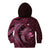 Aloha Hawaii Hammerhead Shark Kid Hoodie Pink Kakau and Polynesian Tattoo LT03