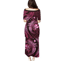 Aloha Hawaii Hammerhead Shark Puletasi Pink Kakau and Polynesian Tattoo LT03